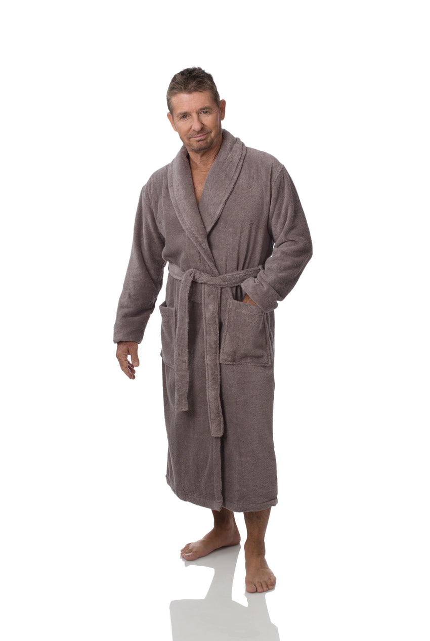 UNISEX ORGANIC COTTON GRIS ROBE