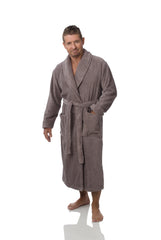 UNISEX ORGANIC COTTON GRIS ROBE