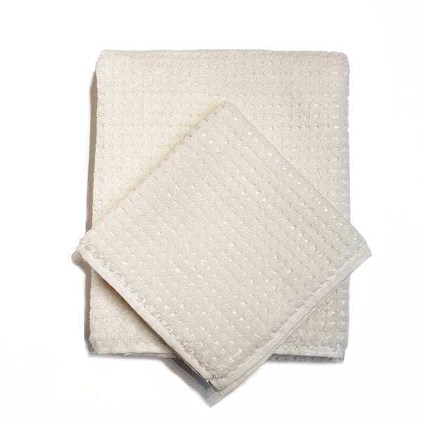 WAFFLE CORAL HAND TOWEL