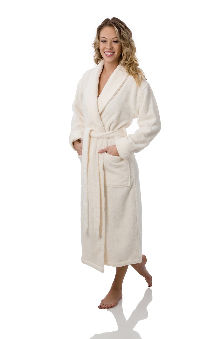 UNISEX ORGANIC COTTON NATURAL ROBE