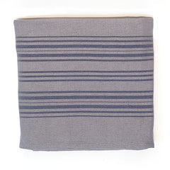 PESHTEMAL GRAY STRIPE THROW